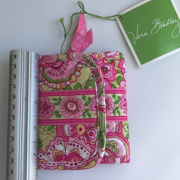 VERA BRADLEY New Pink Green Wallet - Picture 8 of 8
